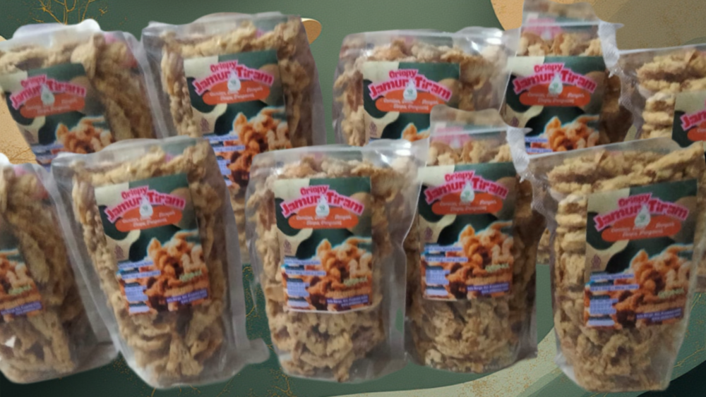 Kemasan Crispy Jamur Tiram